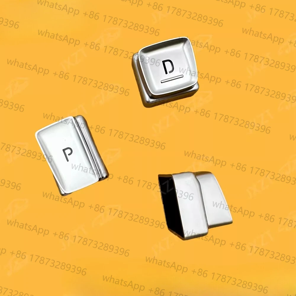 3pcs for Shift panel button P R D button electroplated decorative cover accessories