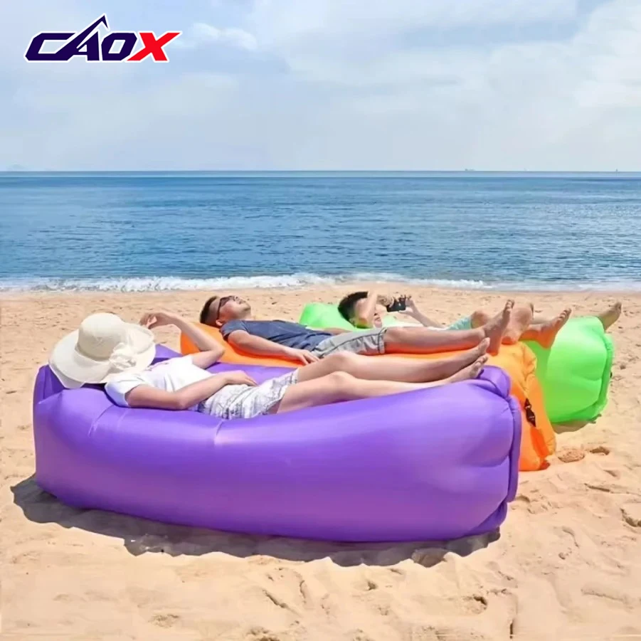 CAOX Inflatable Sofa Bag Portable Camping Sofa Mattress Music Festival Recliner Outdoor Mat Air Cushion Beach Lounger