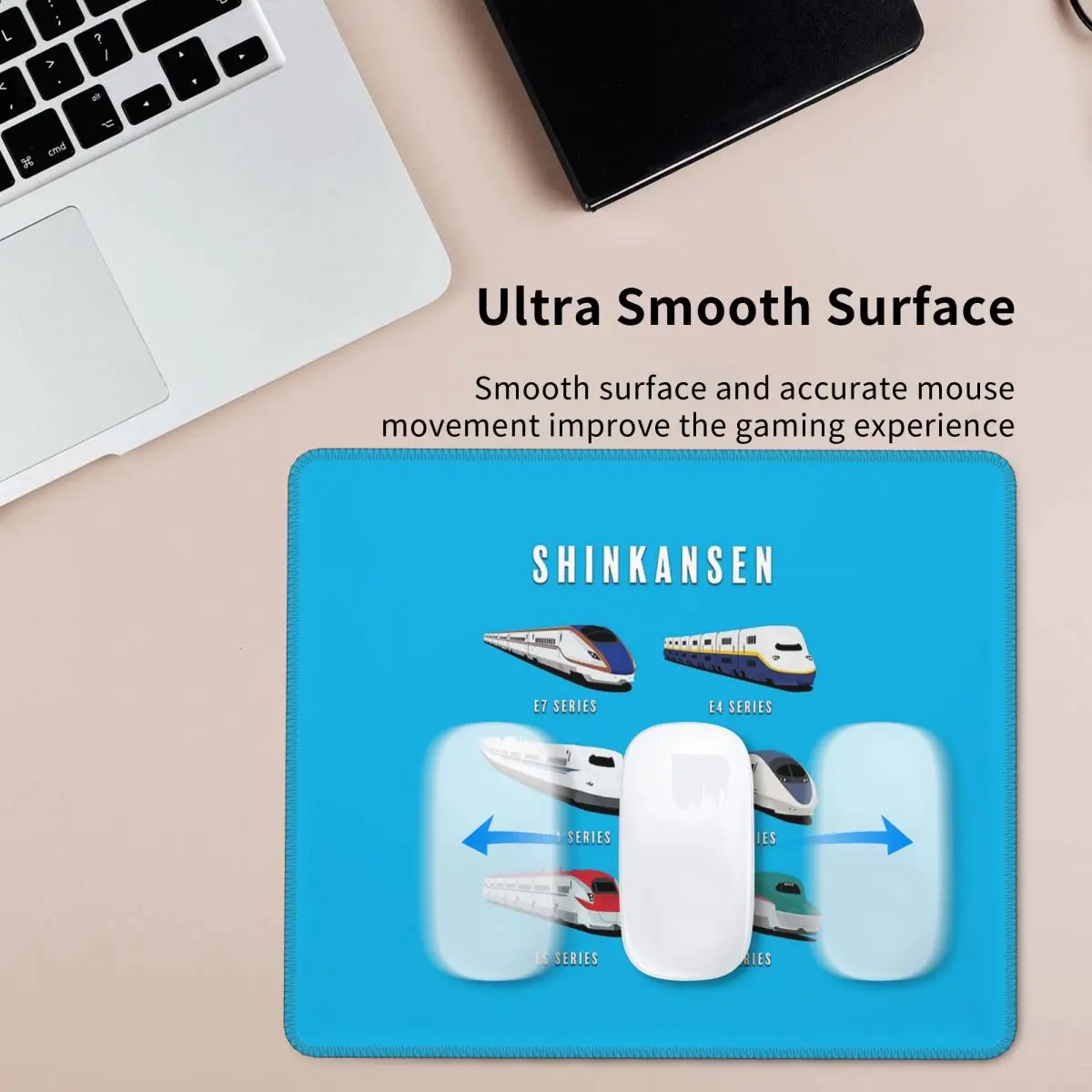 

Японский коврик для мыши Shinkansen Bullet Trains, коврик для мыши, компьютерная клавиатура, коврик для мыши, игровой коврик для ноутбука, офисные аксессуары, настольные коврики
