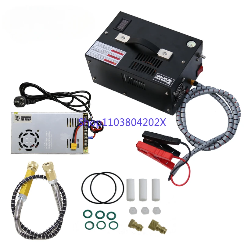 4500Psi 300bar  Pcp Compressor 110V 220V Transformer 12v 30Mpa Shooting  Air Gun Pump Scuba Diving