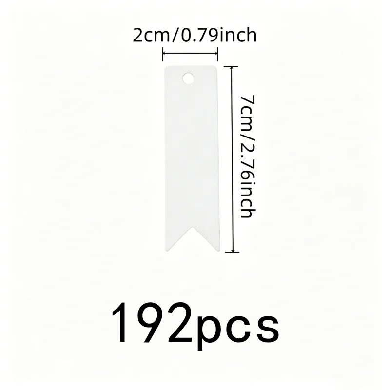 192 pcs Writable Gift Tags Pre-Punched Hanging Hole, designed for Baking Package Tags, Lightweight Paper Card
