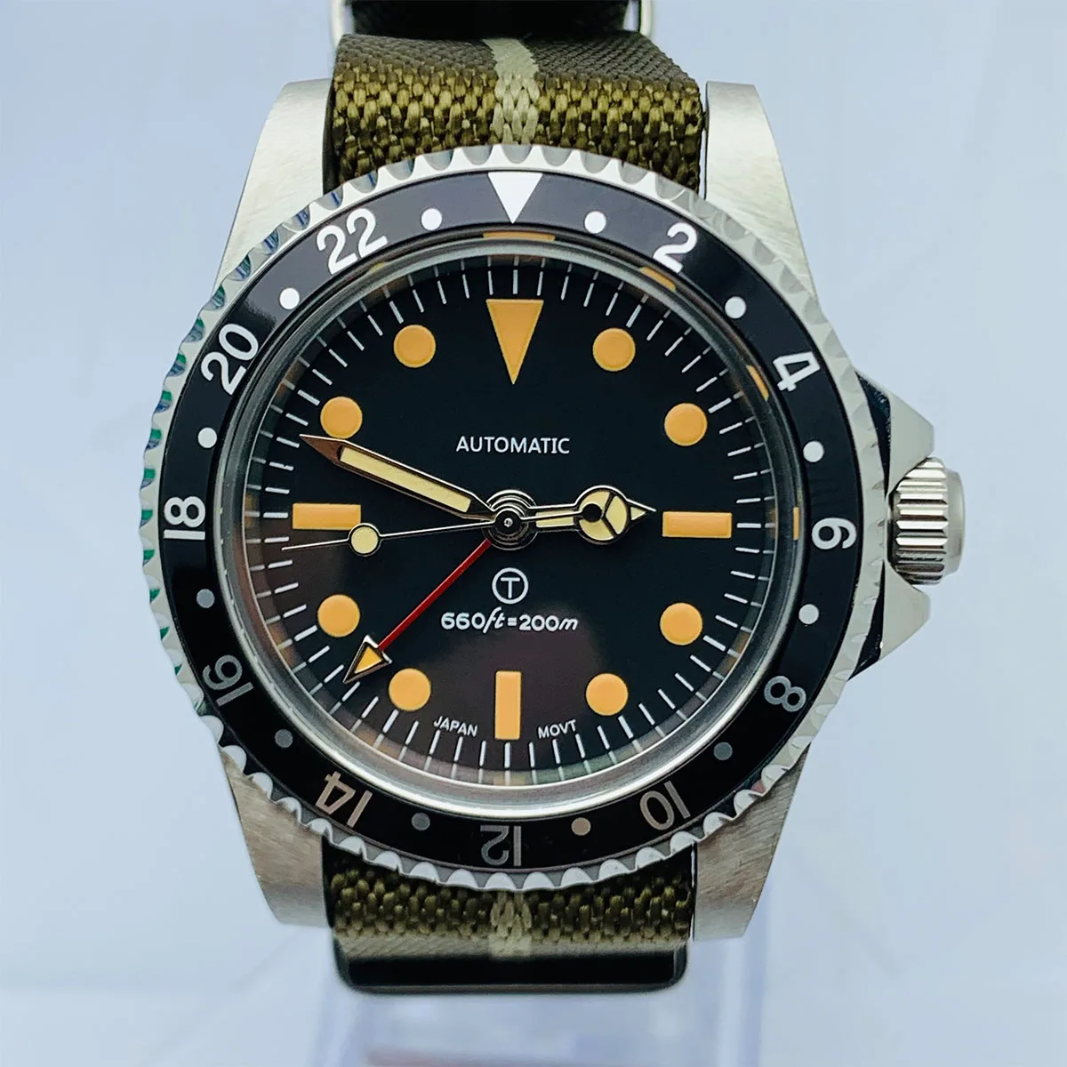 Acrylic glass or sapphire crystal 39.5mm Men Watch Diver Retro watch nh34/35 Movement Vintage Watches