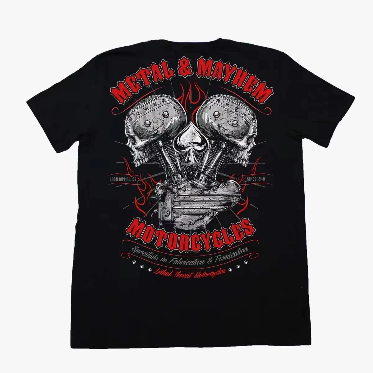 

Motorcycle Graphic Cotton Men's T-shirt Unisex Women Summer Short Sleeve Fashion Casual Tees Vintage Retro Tops Men's Clothing