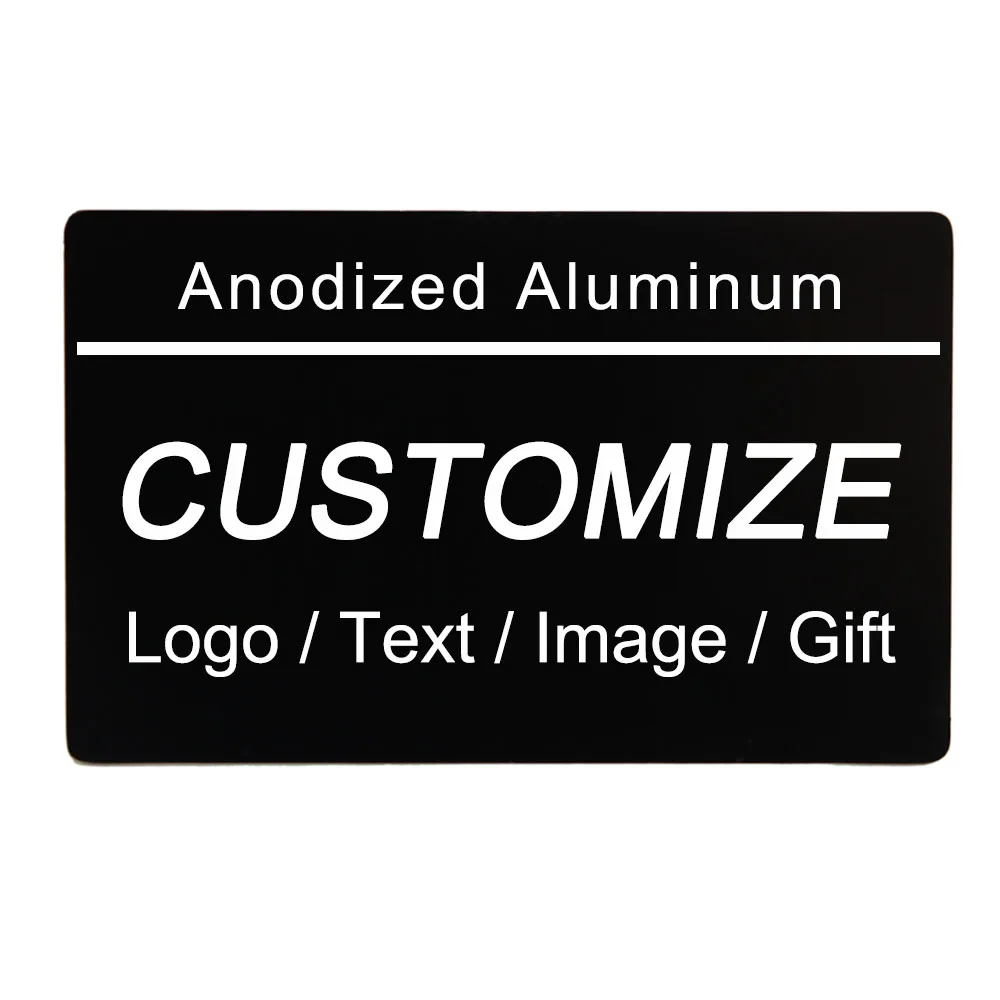 

Customizable Brooches Anodized aluminum Personalized Engraved Text Logo Business ID Plate Tag Address Plaque House Door Number