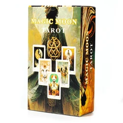 Newest Magic Moon Tarot Deck 78pcs Cards Oracle Deck Divination Tools Artificial Intelligence The Radiance of the Moon