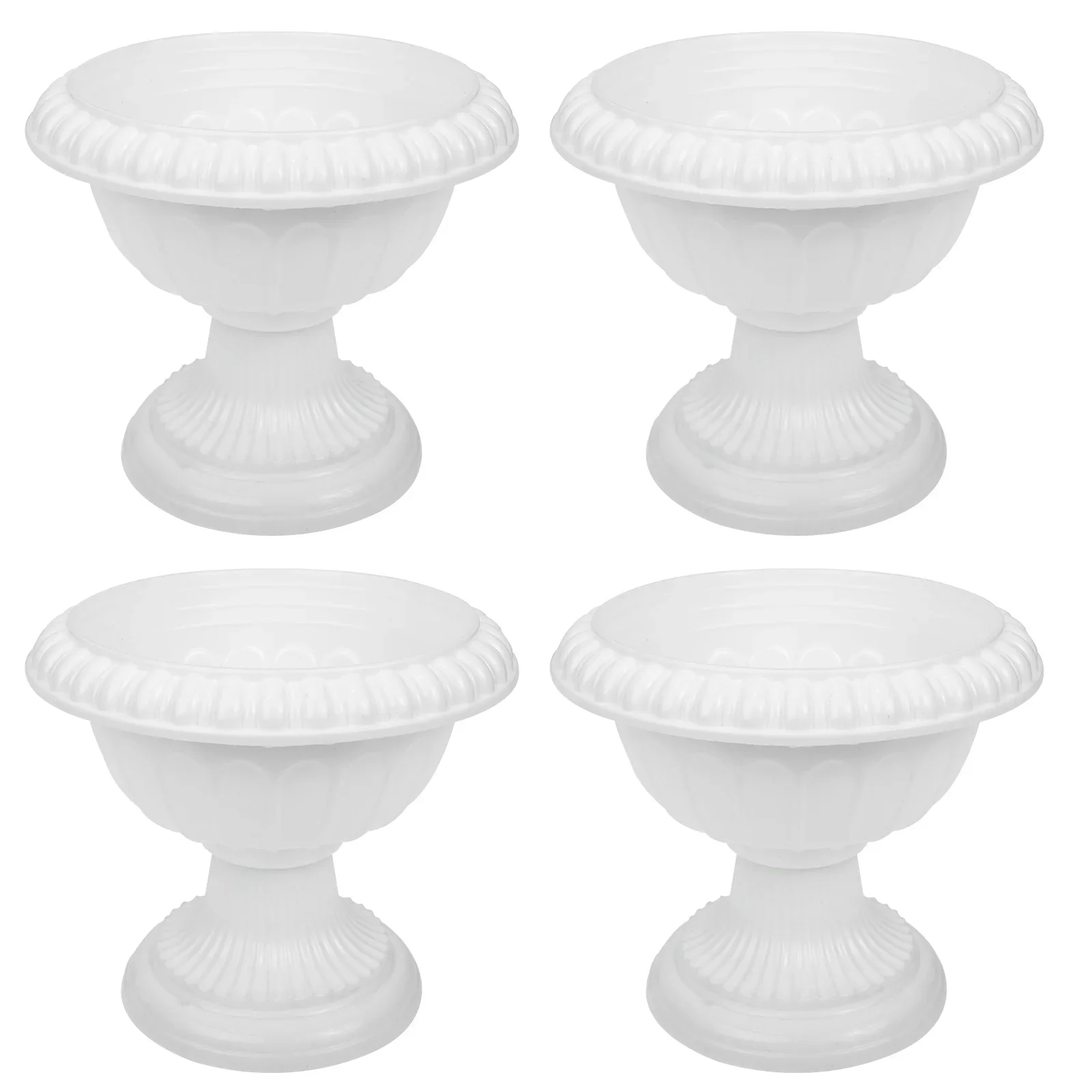 

4pcs Wedding Roman Flower Pots Decorative Wedding Road Flower Containers Wedding Roman Flowerpot Road Guide Decorative Flowerpot