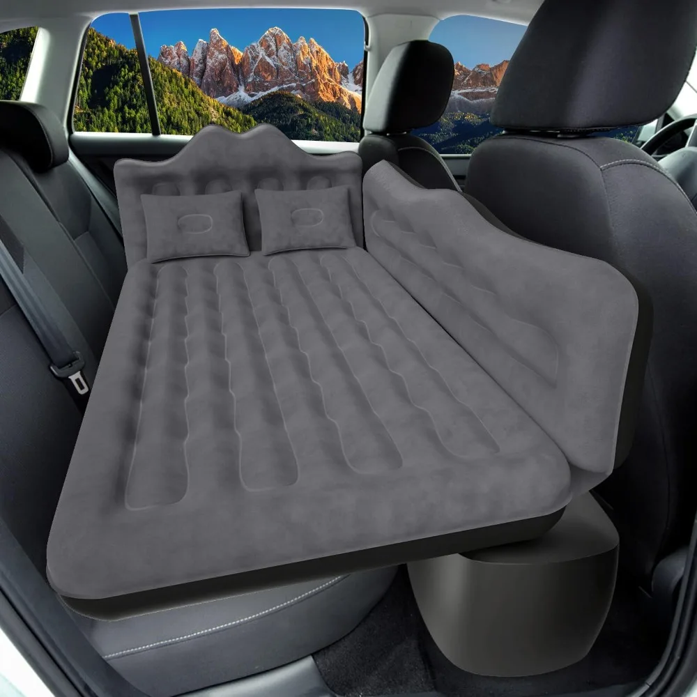 Inflatable SUV Truck Air Mattress Back Seat Camping Bed Thickened Car Sleeping Pad for Travel, Car Bed SUV Mattress