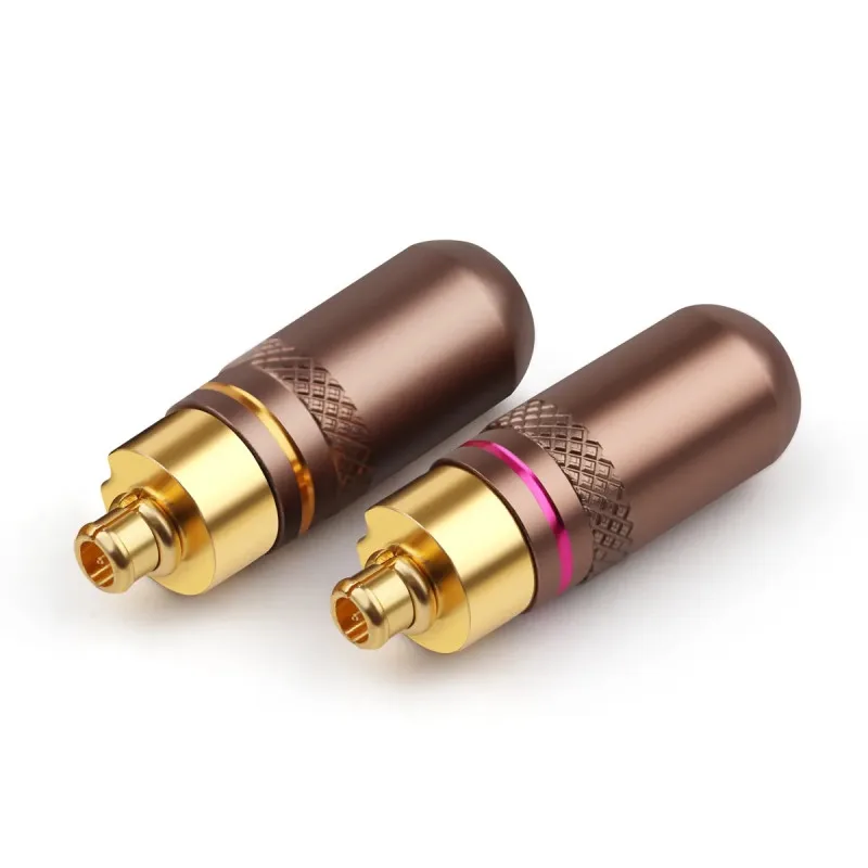 Conector Jack MMCX para N2002 DK-3001es10 ue900 se535 enchufes de auriculares HIFI adaptadores mmcx de Pin de auriculares de Metal chapado en oro