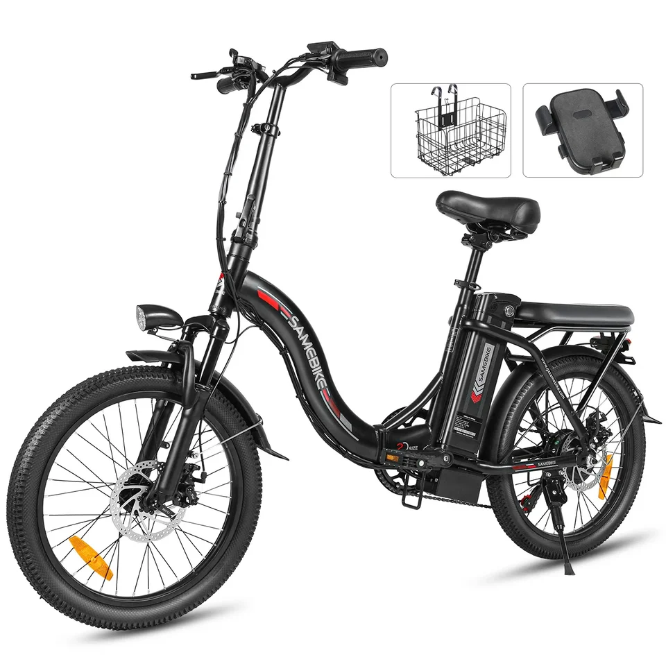 Lightweight Foldable style Electric Bicycle 350W36V12AH Battery Mountain e-bike 20 Inch Fat Tire City Trip Adult Electric bike image 8