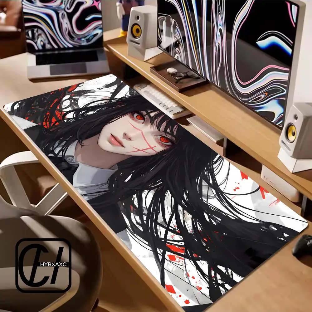 C-Chainsaw Man N-ahobi Mouse Pad Cool HD Mousepad Pad Extended Gaming Keyboard  Large Mouse Pad 90x40 XXL Gamer Mouse Pad HYBXXC