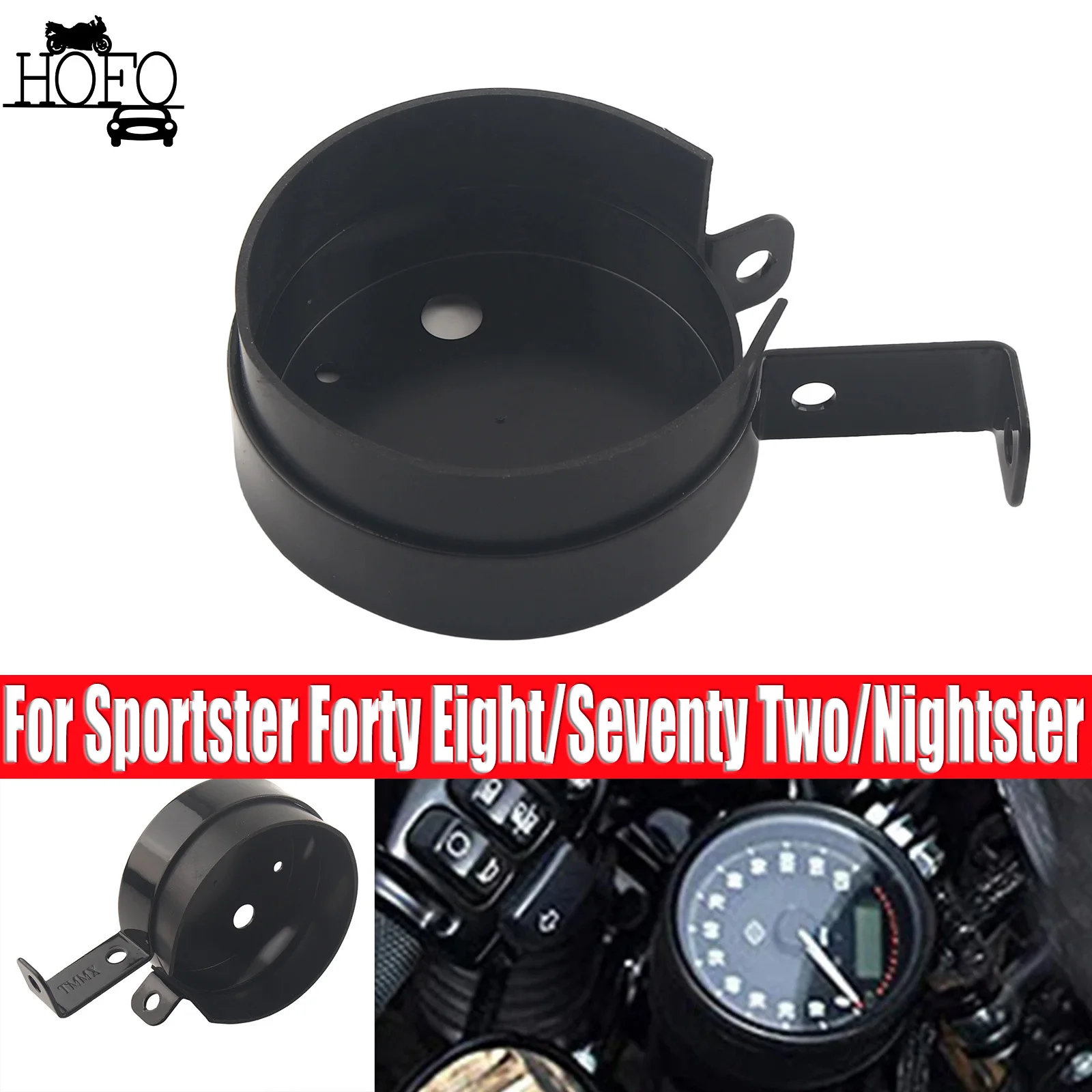 

Side Mount Speedometer Bracket Housing Relocation Cover Motorcycle For Sportster Forty Eight/Seventy Two/Nightster/Roadster/Iron