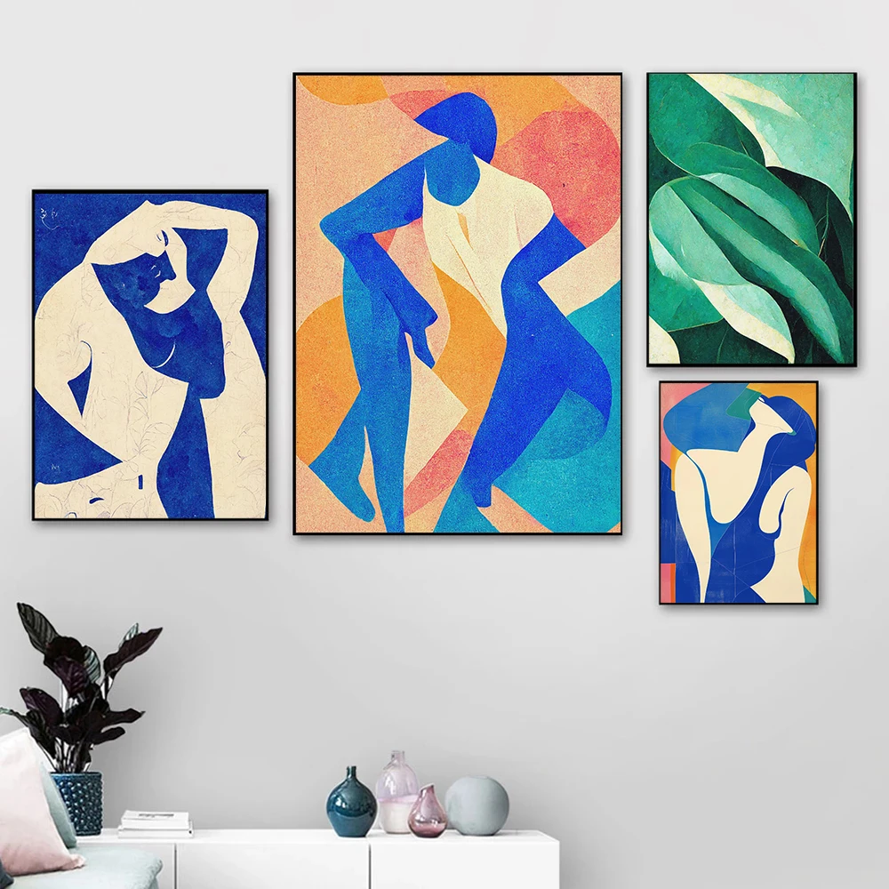 Medieval Matisse Art Aesthetics Abstract Geometric Lines Posters Canvas Printing Living Room Bar Coffee Shop Wall Decoration