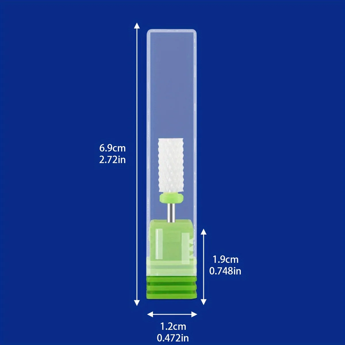 Kit-1/2/4PCS Ceramic Nail Drill Bit Milling Cutter, Electric Manicure Bit Files Pedicure Machine Polish Accessories