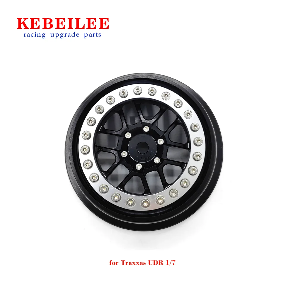 KEBEILEE CNC Alu beadlock wheel For Traxxas Unlimited Desert Racer1:7 1pcs black