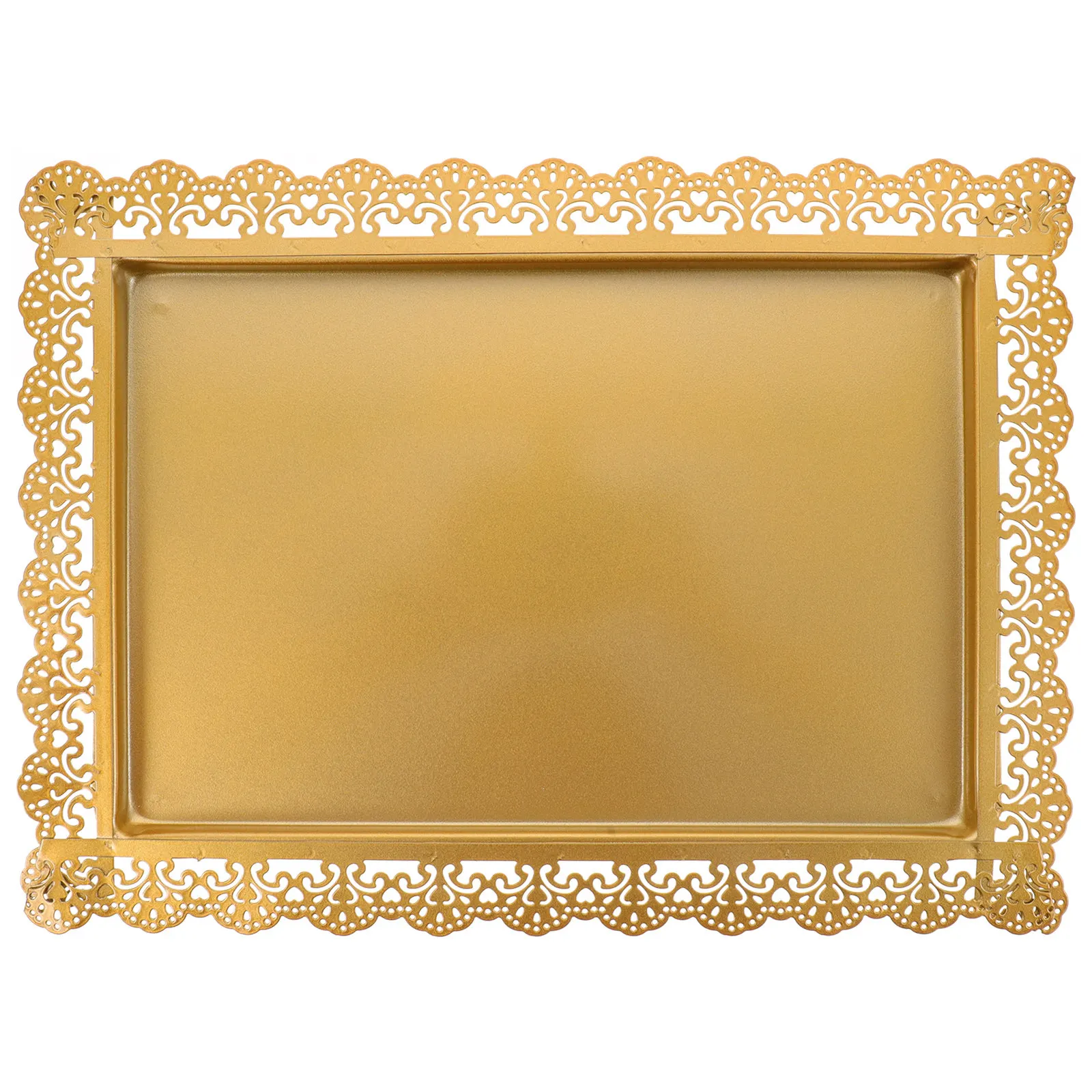 

Iron Snack Tray Square Cake Plate Exquisite Decorative Food Serving Dish for Home Desktop Coffee Table Wedding Fruit Display Dry