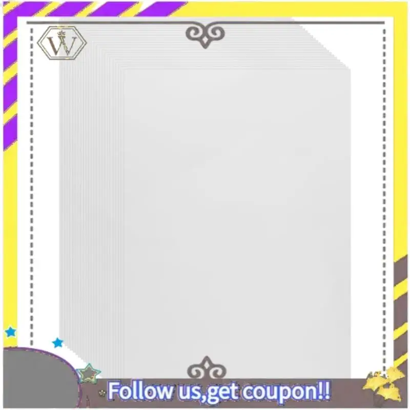 

New 25 Sheets Printable Vinyl Sticker Paper Self-Adhesive Waterproof Matte White Printing Paper Sheet, For Inkjet Printer