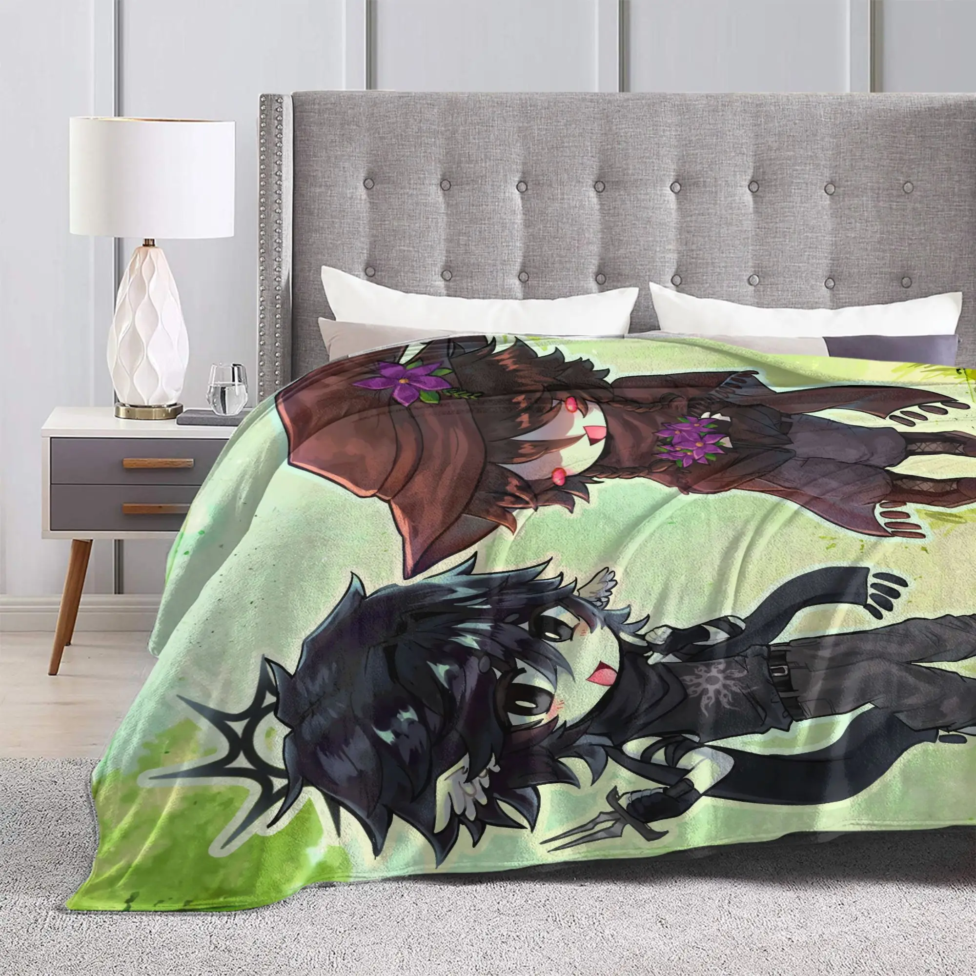 سوبر بطانية دافئة الفتيات الفتيان التخييم البراقة وقتين Azure رمي بطانية الفانيلا المفرش للمنزل ديكور أريكة غطاء سرير #5