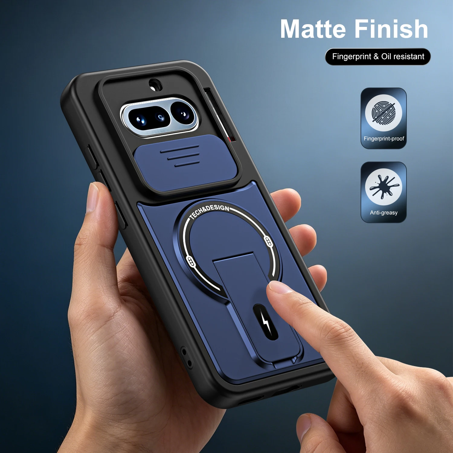 Auto-Magnethalterung für Magsafe-Hülle für Nothing Phone 4A Pro Armor, stoßfeste Linsenschutz-Telefonabdeckung – Detail 9