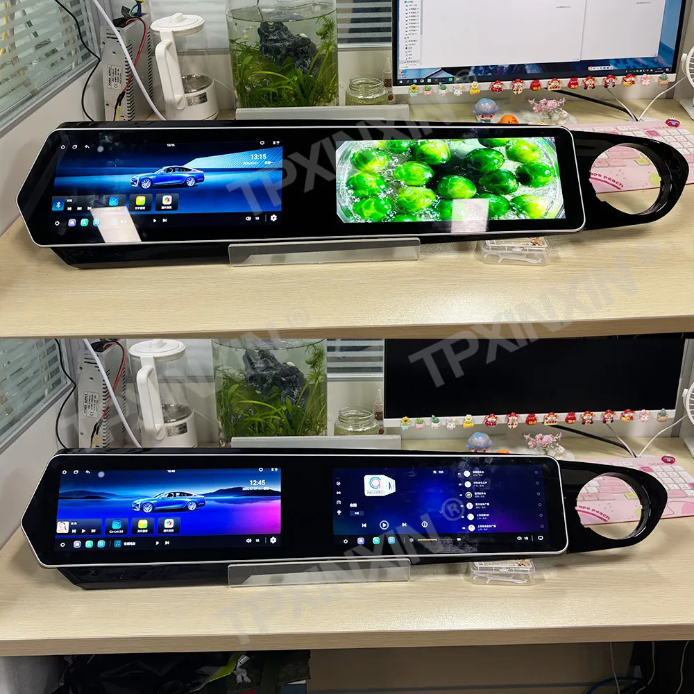 Dual Screen Car Radio For Chevrolet Camaro 2016-2018 Digital Cluster Car Multimedia Video Player GPS Navi Dashboard Carplay