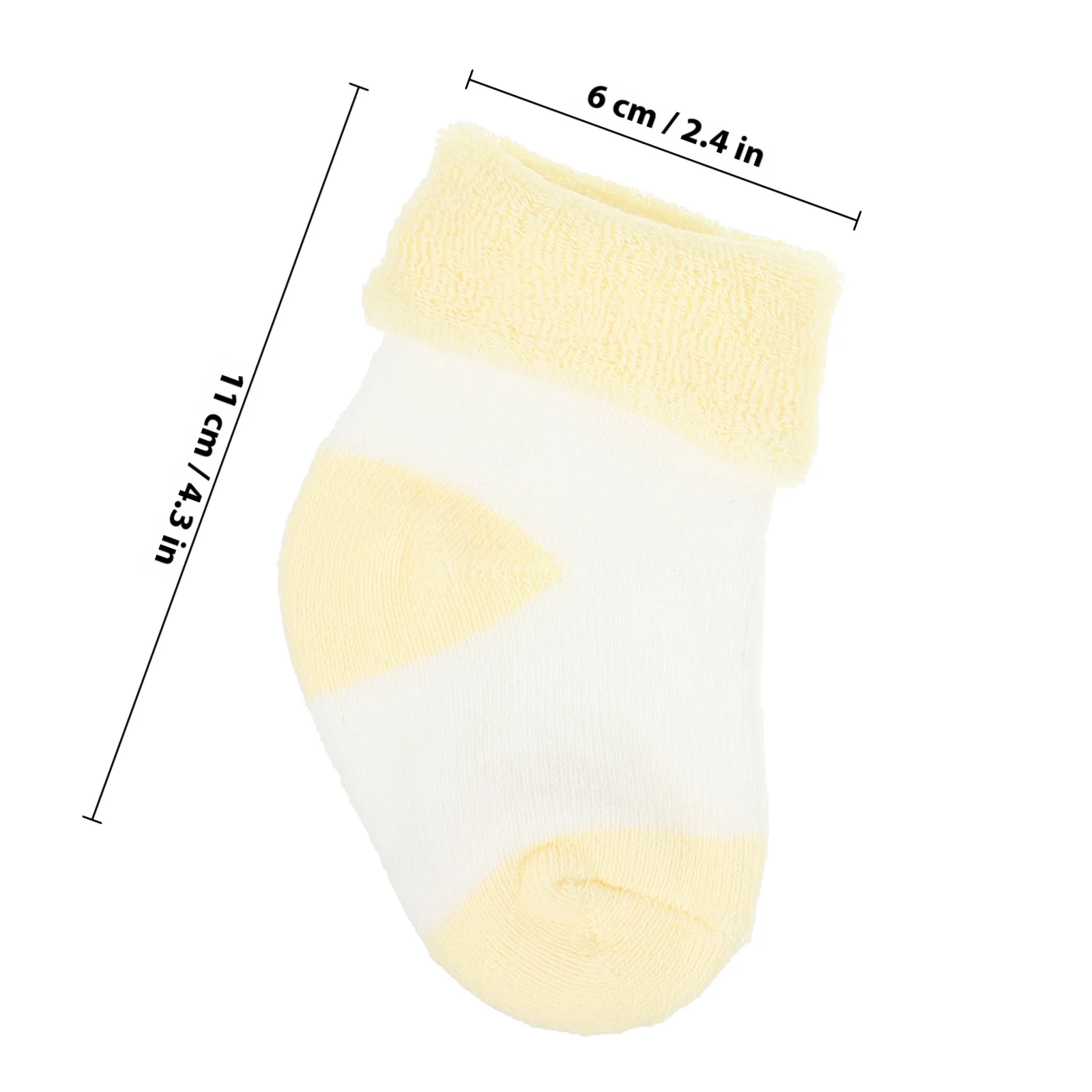 5 أزواج من الجوارب القطنية للرضع جوارب شتوية دافئة للأطفال حديثي الولادة غير قابلة للانزلاق عالية القطع للطقس البارد ملابس يومية