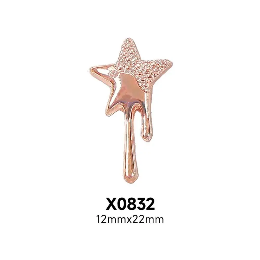 10 ピース/セット DIY ネイル装飾品合金スターネイルデコレーションネイル用品ネイルラインストーン合金蝶ネイルアクセサリー