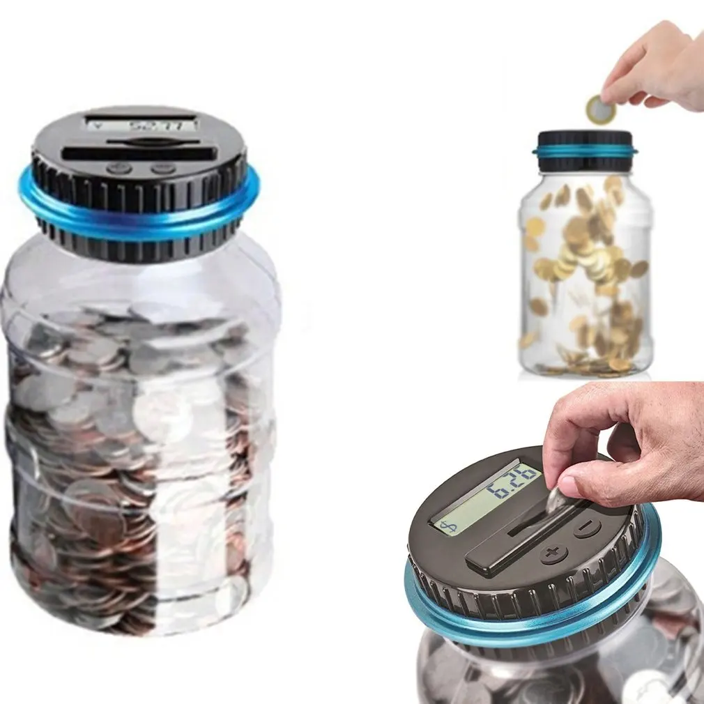 Abs البلاستيك ذكي حساب الإلكترونية أصبع البنك المتضخم عملة تغيير صندوق المال