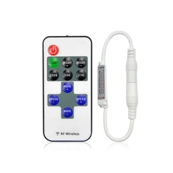Wireless RF Remote Control LED Dimmer Switch DC 12V-24V Brightness Dimmable Controller For Single Color LED Strip Light