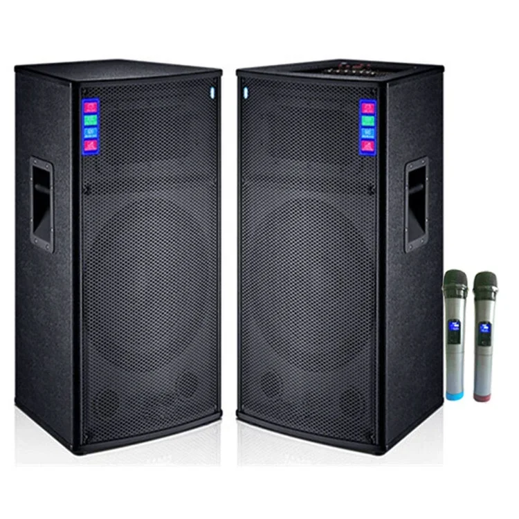 Hi-Fi Multimedia Active Speaker System15 Inch 150W*2 Outdoor Active Professional Pair Speaker For Stage Performance Wedding