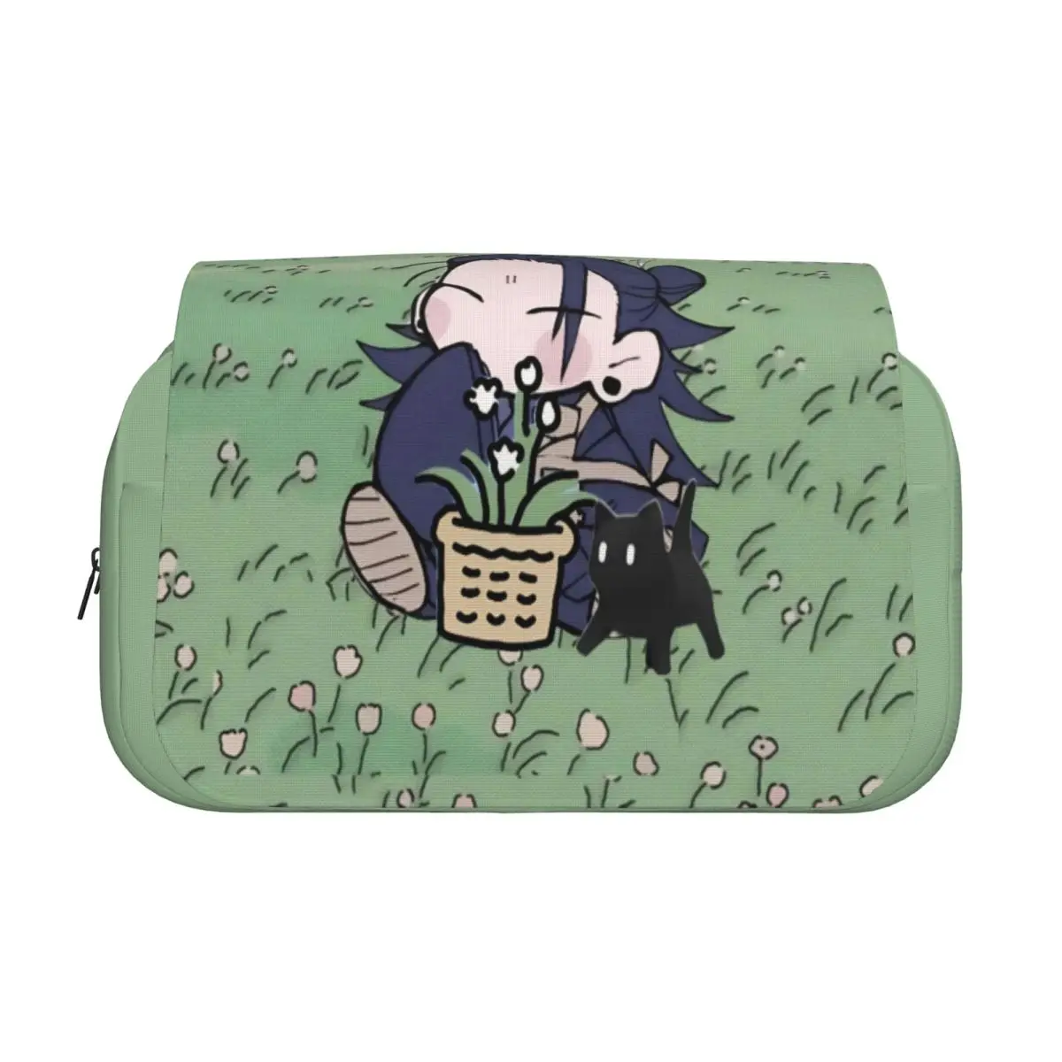 Double Clamshell Pen Case Jujutsus Kaisens Anime Pencilcases Pen Box for Student Bags School Supplies Gift Stationery