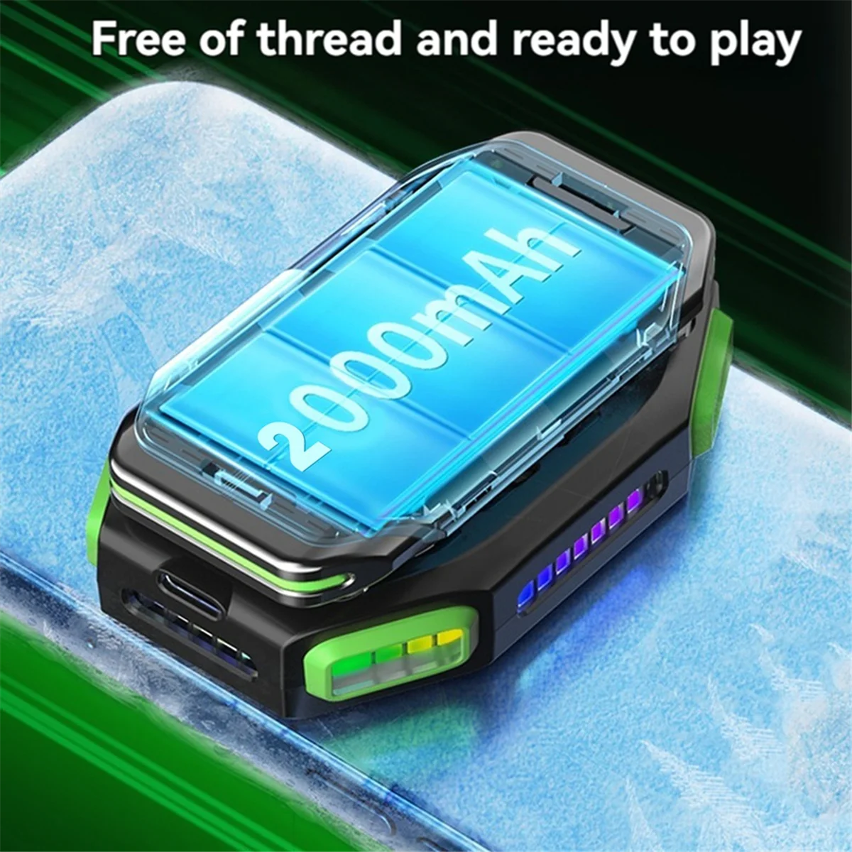 磁気半導体冷却ファンラジエーター、調整可能なゲームクーラー、iOSおよびAndroid用ユニバーサル電話クーラー、7ギア、x111