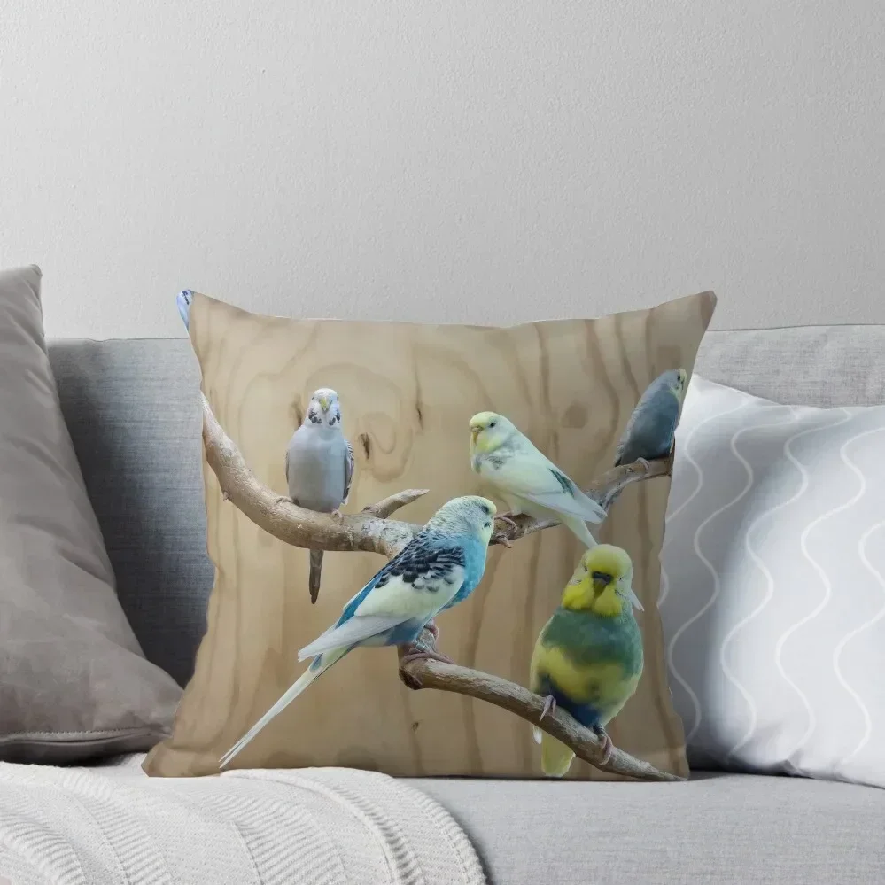 Budgies Throw Pillow christmas decorations 2025 Cushion Cover Luxury Sofa Decorative Covers pillow