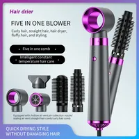 5 in 1 Hair Dryers Multi-purpose Hot Air Comb Professional Air Hair Styler Hair Curling Straightening Hot Air Brushes