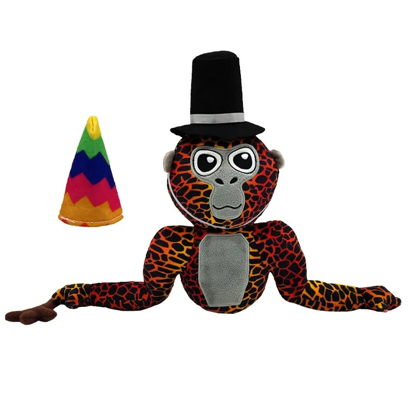 28cm Gorilla Tag Plush Doll Colorful Gorilla Tag Monke Anime Plush Toys Soft Stuffed Animals Dolls Home Decoration Girls Gifts