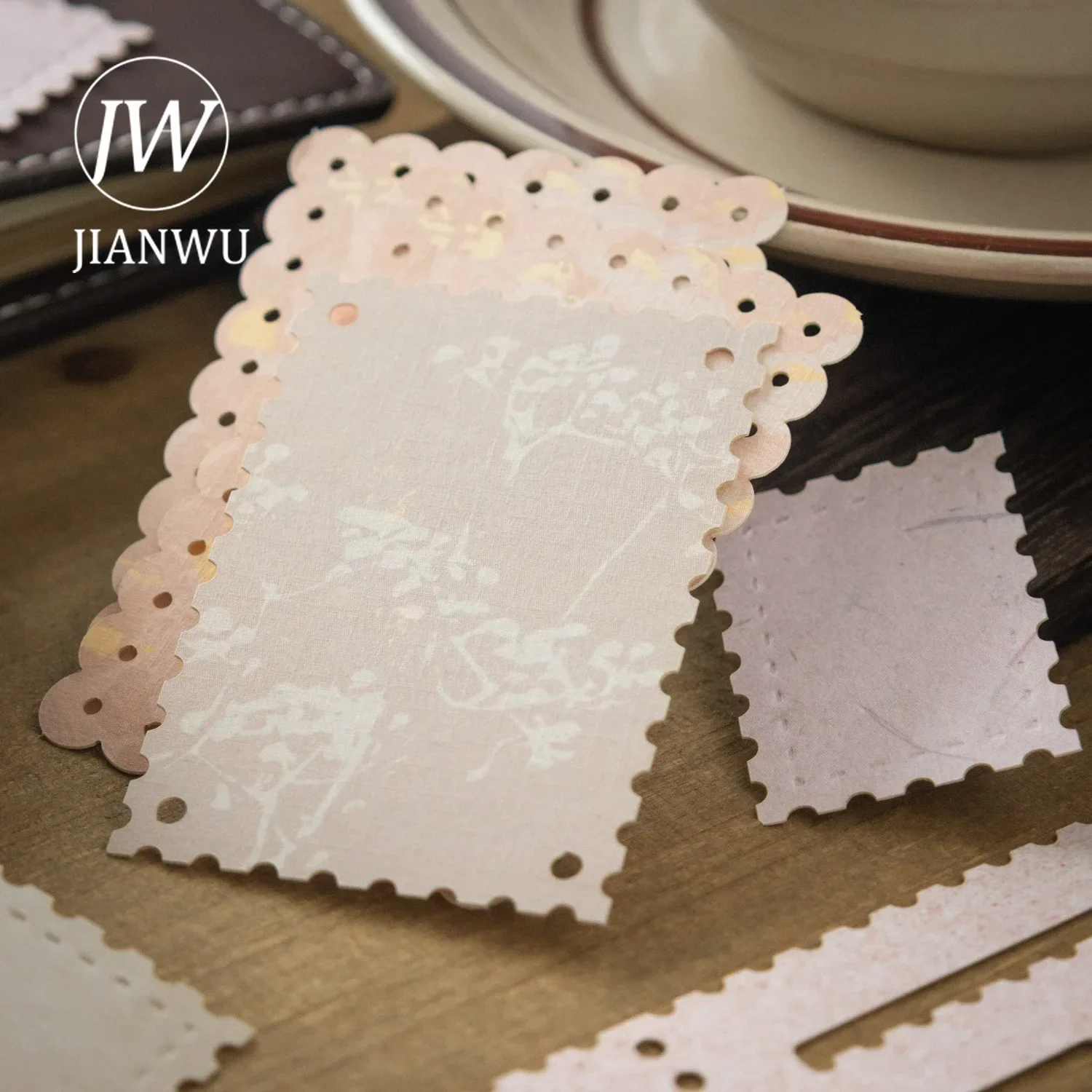 JIANWU Tender Letter Series Vintage Lace Border Hollow Collage Decor Material Creative DIY Junk Journal Stationery