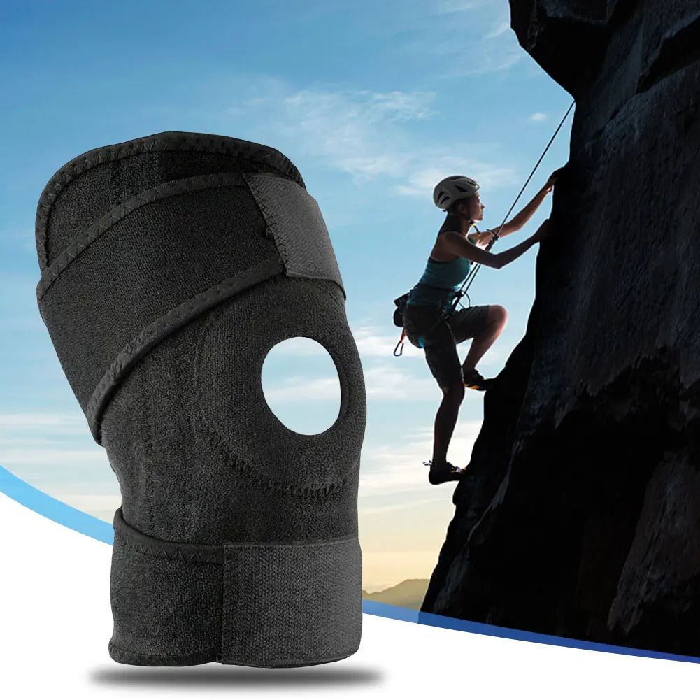

Knee Brace Adjustable Knee Support with Adjustable Buckle Compression Knee Sleeve Knee Pain Injury Recovery Knee Wrap Stabilizer