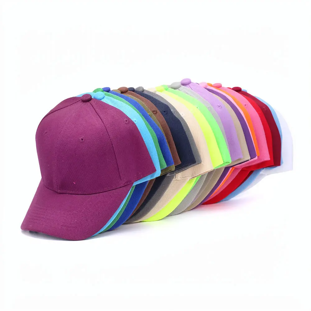 Solid Color Baseball Cap Adjustable Casual Hat Simple Style Sunscreen Visor Comfortable Breathable Unisex Sport Outdoor Headwear