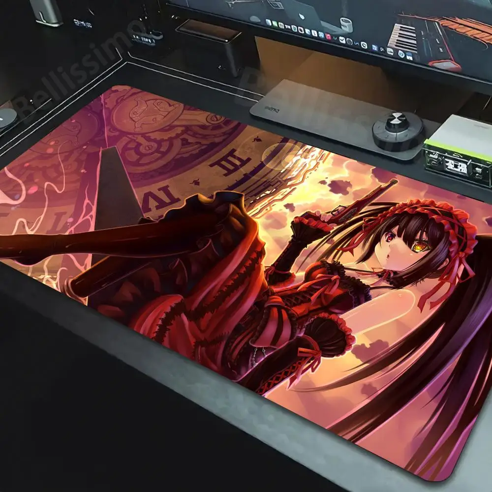 Date A Live Tokisaki Kurumi Mousepad Large Gaming Mouse Pad LockEdge Thickened Computer Keyboard Table Desk Mat