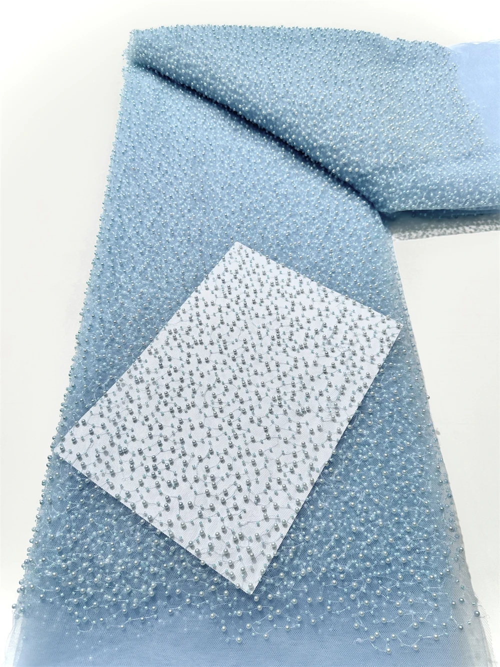 

5 ярдов роскошная африканская кружевная ткань с блестками для жениха 2026 Высококачественная французская нигерийская кружевная ткань с бисером для шитья свадебного платья