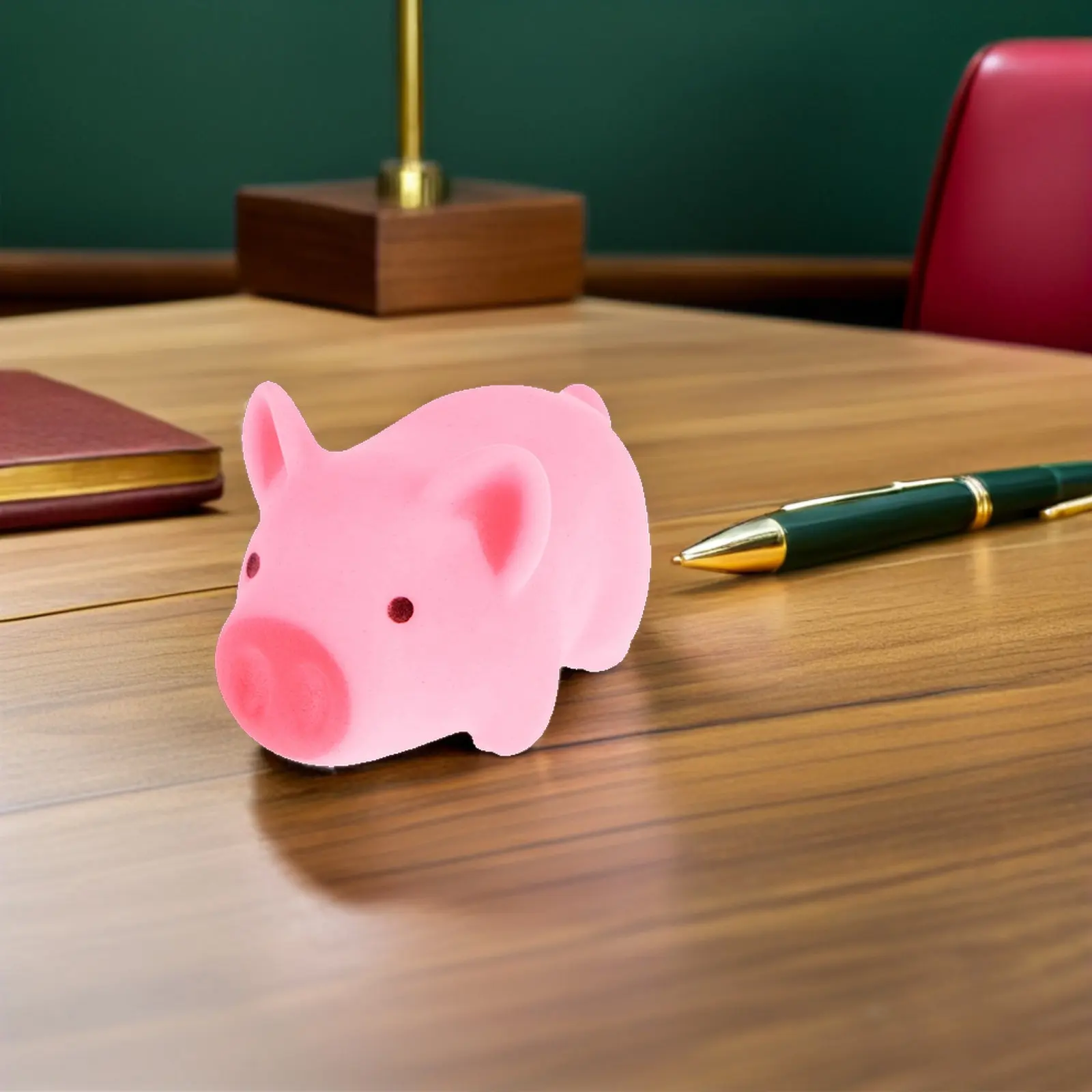 20Pcs Pink Pig Squeeze Stress Relievers Cartoon Design Kids Anxiety Relief Sensory Decompression Fun Squeeze Toy