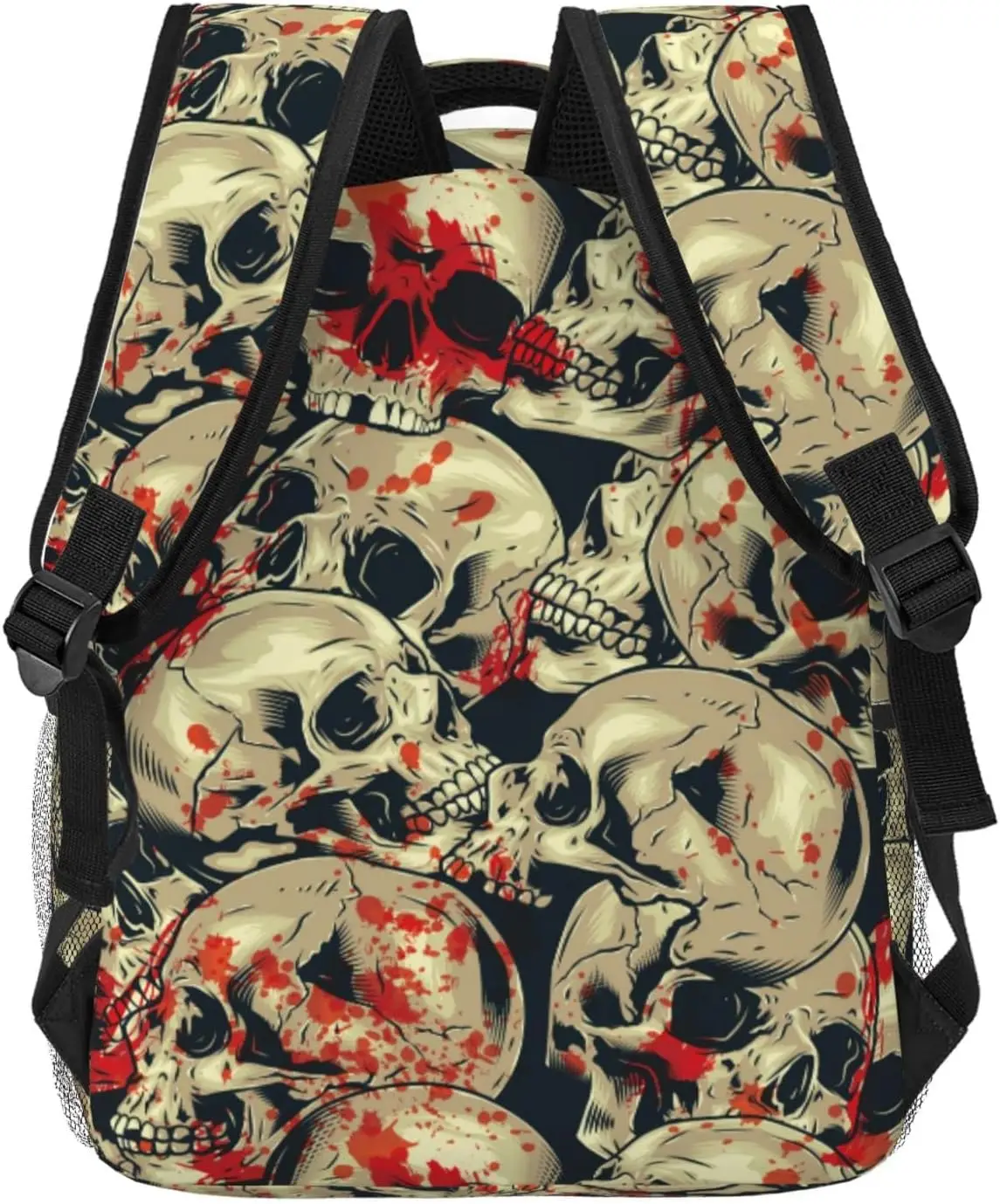 Skulls Lightweight Laptop Backpack for Women Men College Bookbag Casual Daypack Travel Bag