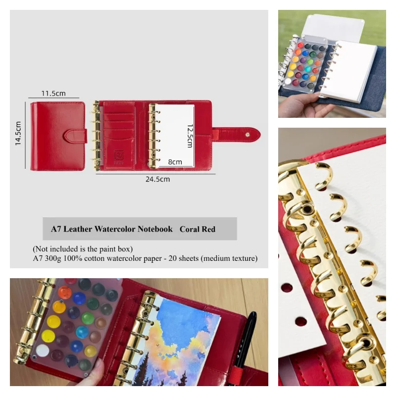 A7 Leather Watercol…