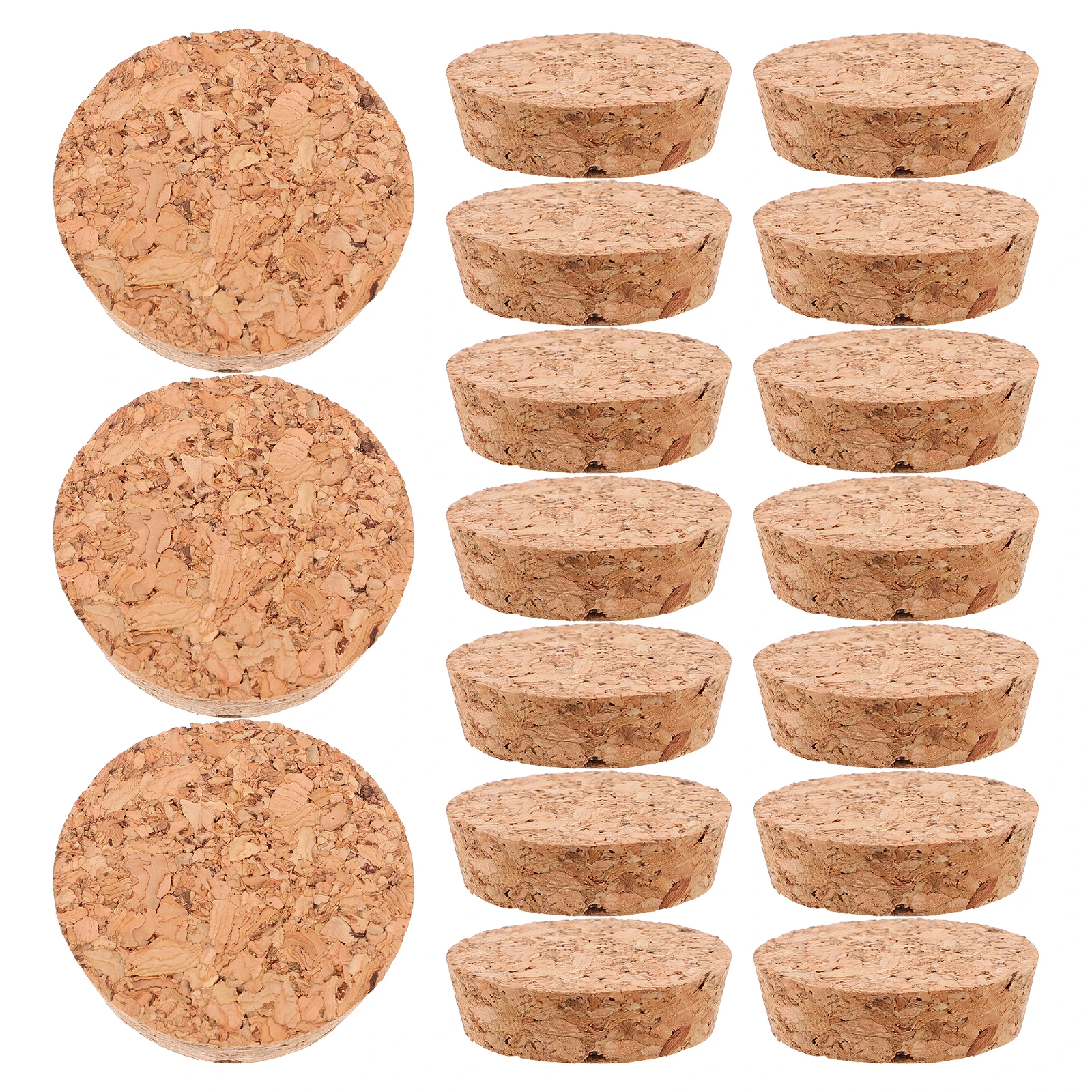 

20Pcs Wood Wine Bottle Cork Stoppers Replacement Corks Glass Bottle Plugs Preserving Opened Bottles for