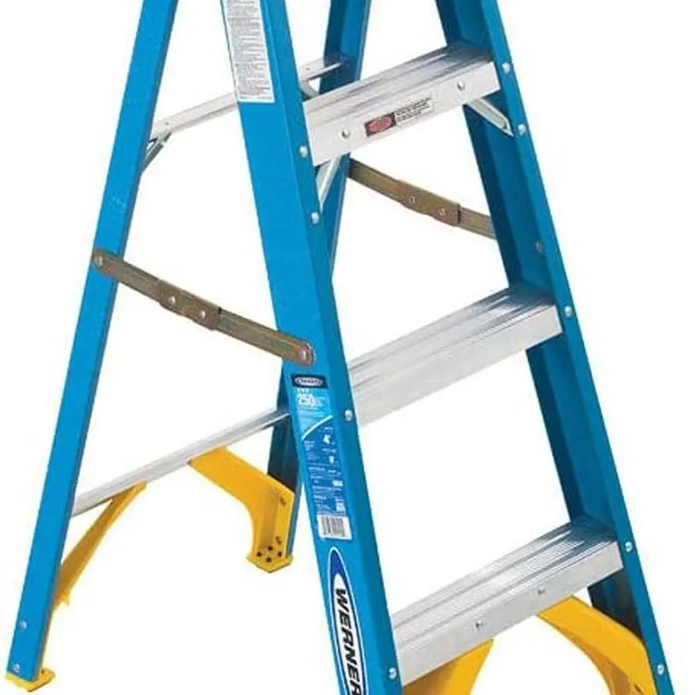 

Стремянка типа I из стекловолокна, грузоподъемность 250 фунтов, 4 фута, серебро 6004