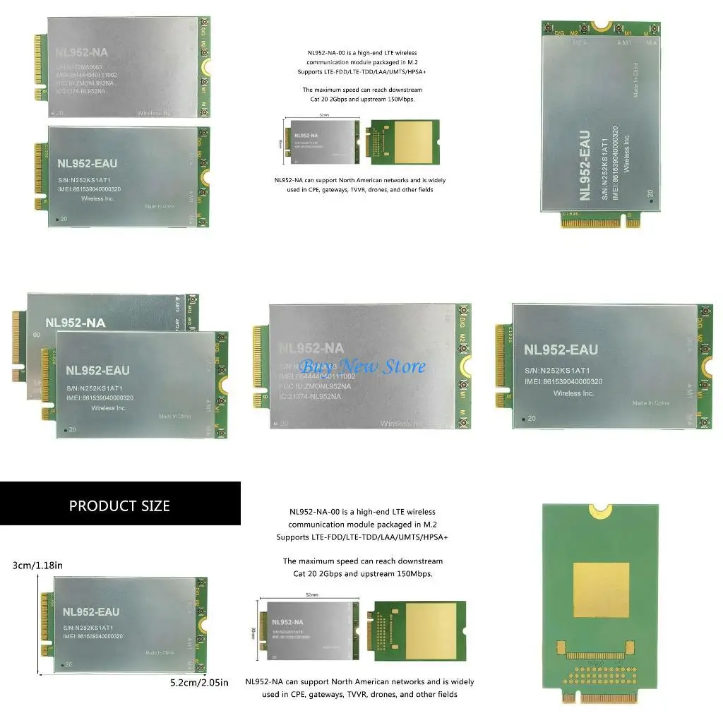 

20CE Advanced NL952-EAU NL952NA Модуль беспроводной связи LTE для Северной Америки
