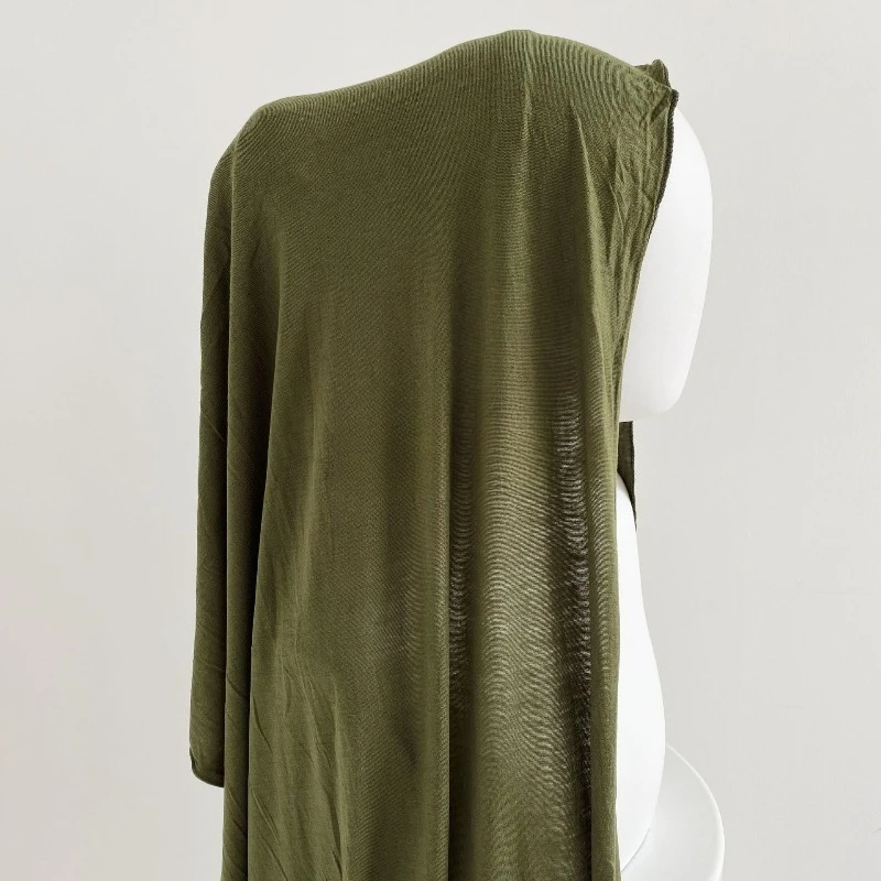 Solid color long scarf, solid color mercerized cotton headscarf, scarf