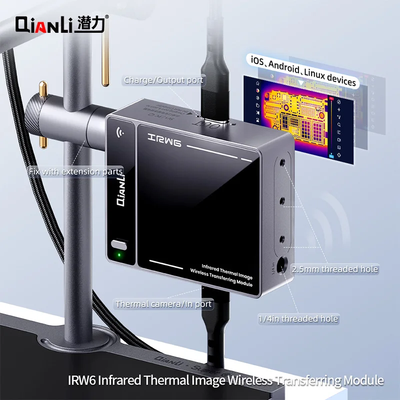 QIANLI IRW6 modulo di trasferimento termico a infrarossi Super Cam vestito IP Android Linux Wireless WIFI strumento di trasferimento di immagini in tempo reale