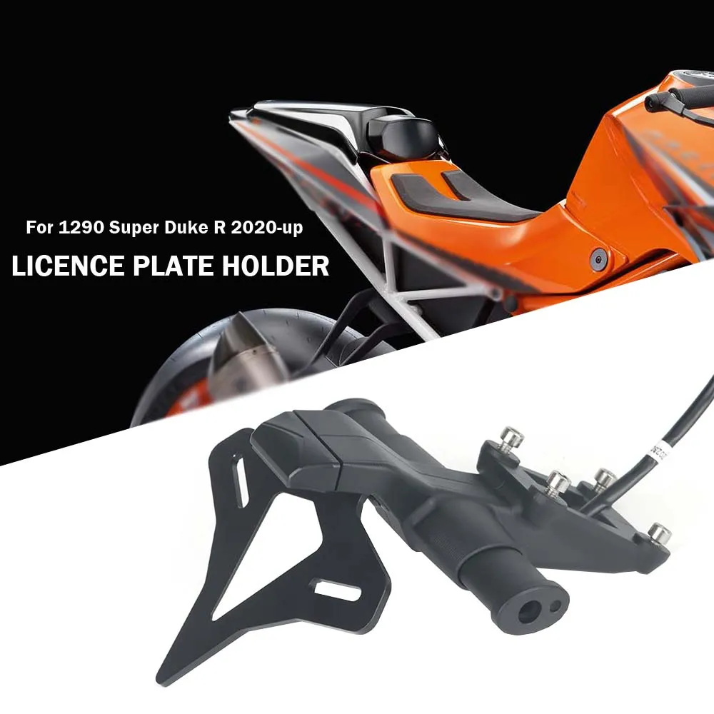 Motorcycle Rear Short Tail Stock Tidy License Plate Holder Tailstock Bracket Kit For 1290 Super Duke R 2020 2021 2022 2023 2024