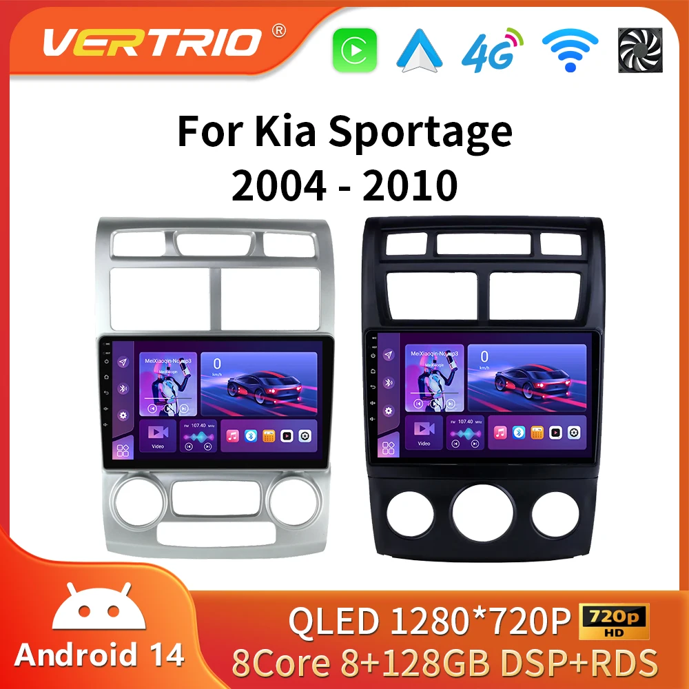 Android16 For Kia Sportage 2 2004 - 2010 Car Radio Multimedia Video Player Carplay Auto Stereo Navigation GPS WIFI DVD Head Unit