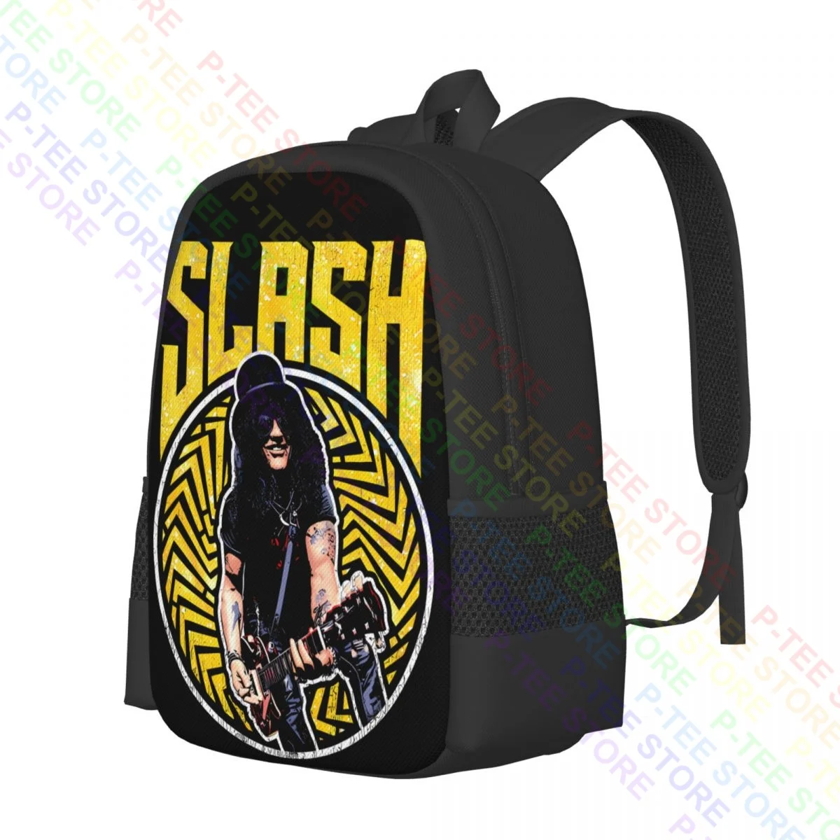 Slash Gold Wheel Rock Guitarist Band Merch Guns N RosesBackpack Large Capacity Creative Multi-function