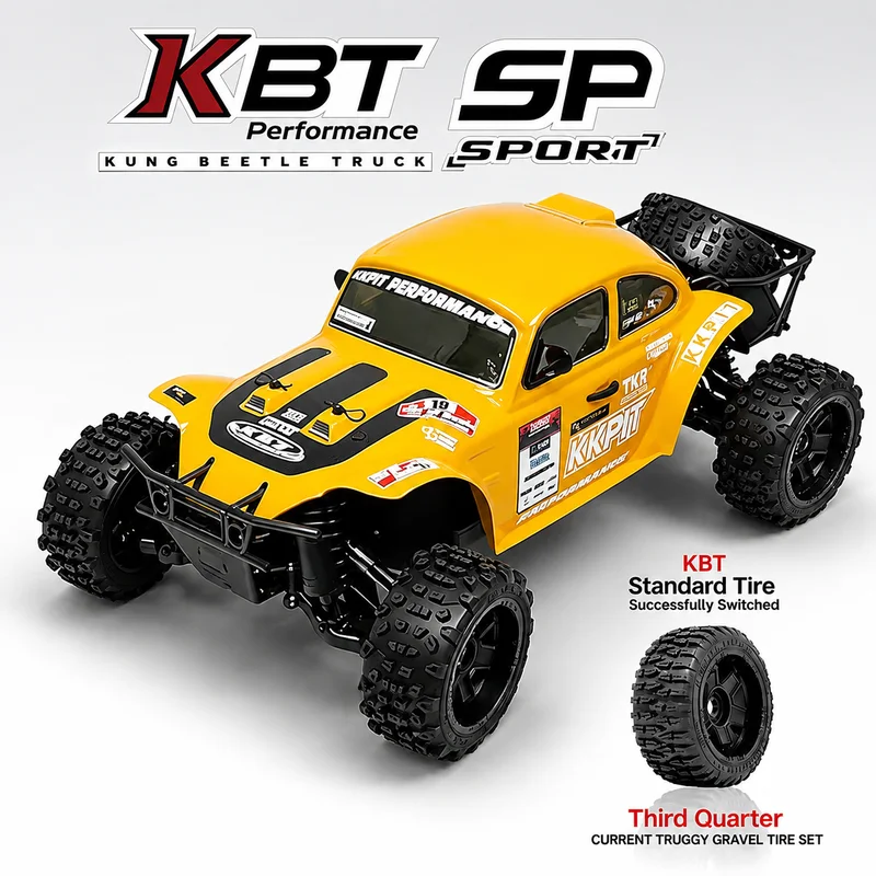 KKPIT KBT SP KONE BEETLE TRUCK RC 1:8 Beetle Professional Remote Control Electric 4WD Desert Card Off-Road Frame 7075-T6